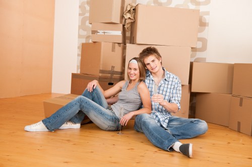 Moving truck prepared for a Bermondsey residential move