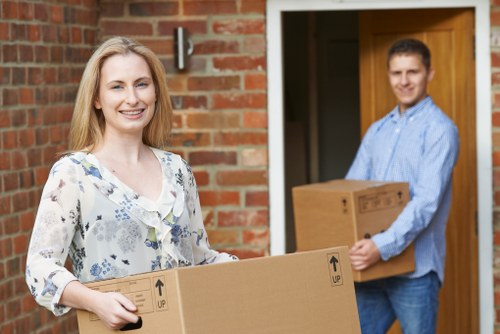 Local student removal van handling a Bermondsey move
