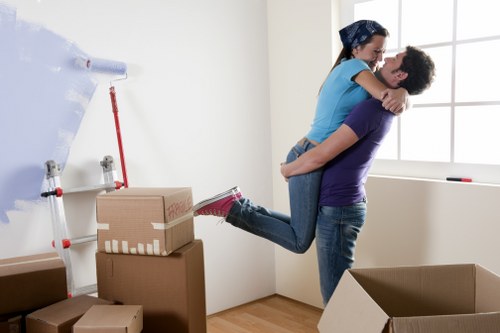 Removal services in Bermondsey with moving van near local homes