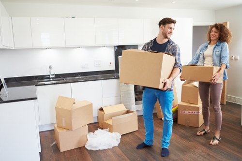 Packing and preparing items for a Bermondsey man with van move