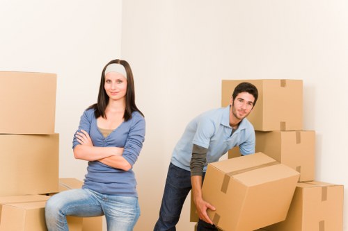 Removal van supporting a residential move in Bermondsey with narrow street access